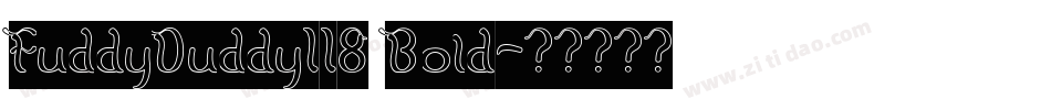 FuddyDuddy118 Bold字体转换